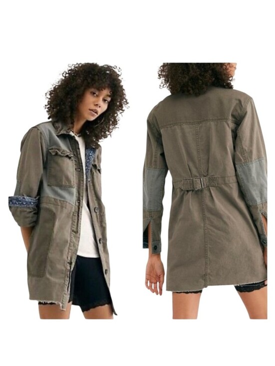 We The Free Jackets & Blazers - We The Free Apollo Olive Green Utility/Military Jacket Size S